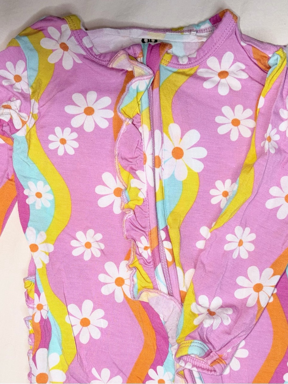 Posh Peanut, Bums&Roses One-Piece Pajama/Rompers Sz 6-9M - Picture 2 of 10